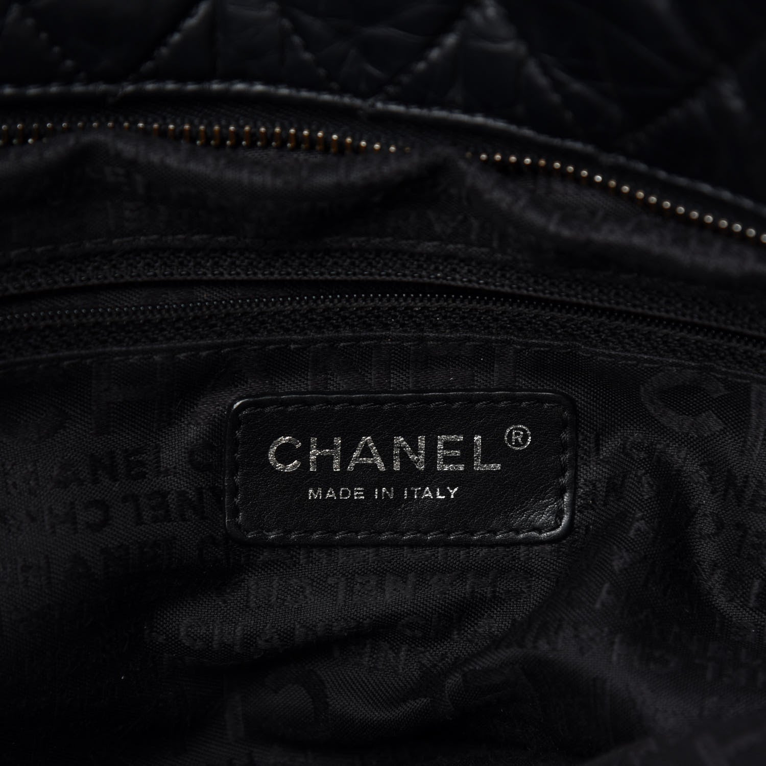 Chanel Distressed Lambskin Vintage Ligne Lady Braid Tote Black 8 of 10