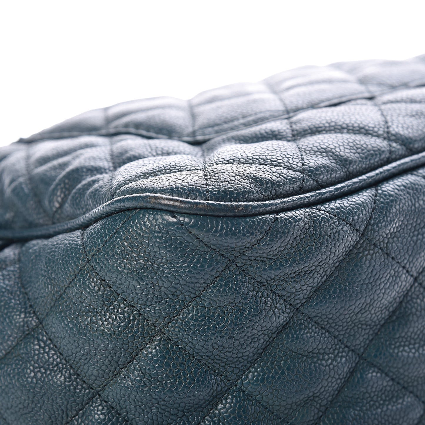 Caviar Quilted Large Paradoxal Camera Case Turquoise