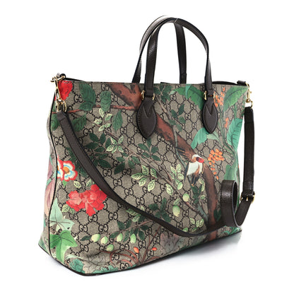 Gucci Soft GG Supreme Monogram Tian Medium Crossbody Tote Beige Multicolor New Acero 2 of 10