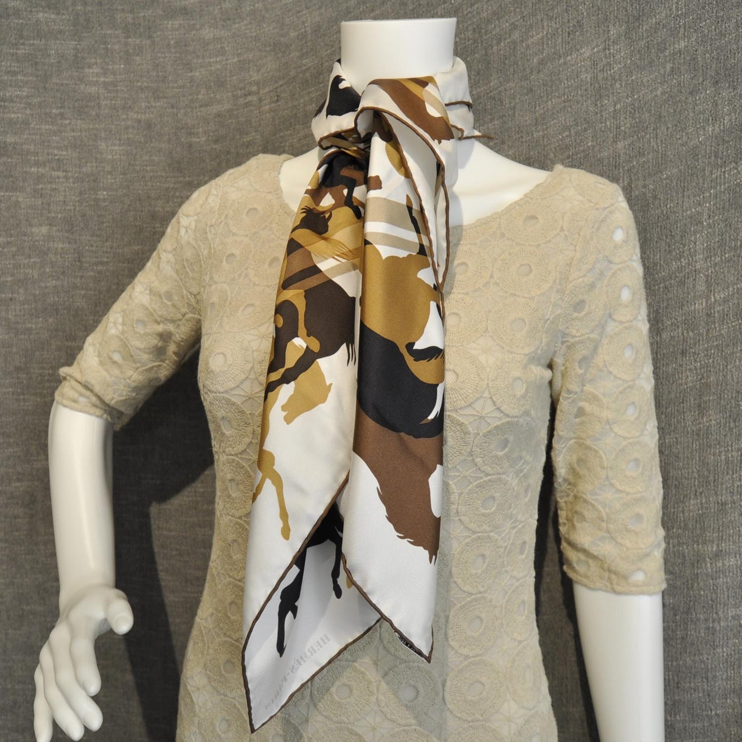 Silk Ex Libris En Camouflage Scarf 90