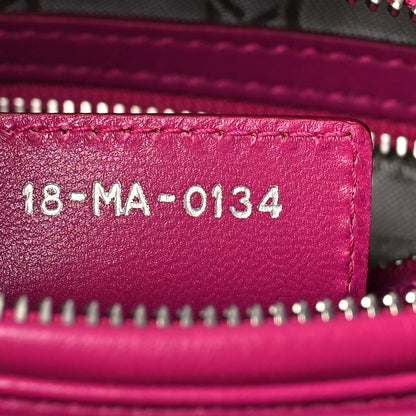 Christian Dior Lambskin Cannage Medium Lady Dior Fuchsia 8 of 15
