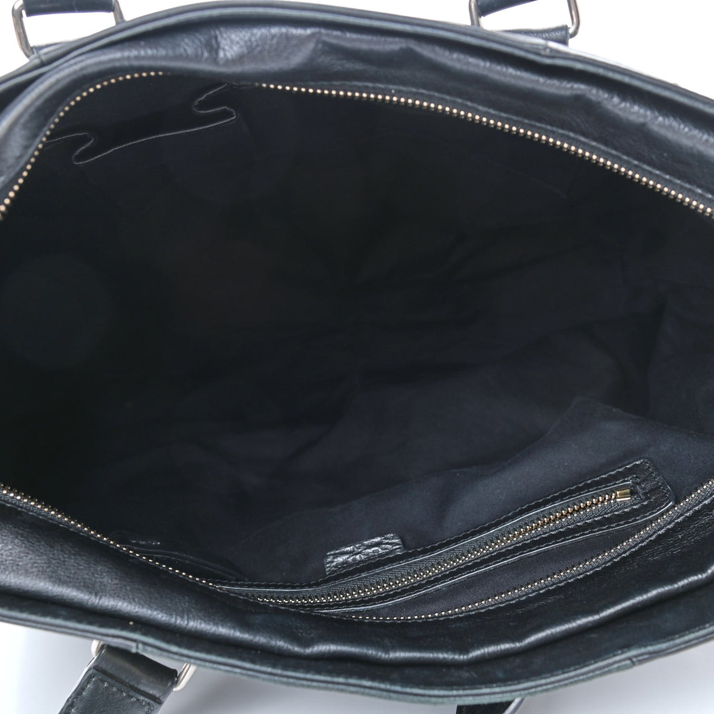 Goatskin Studded Tote Black