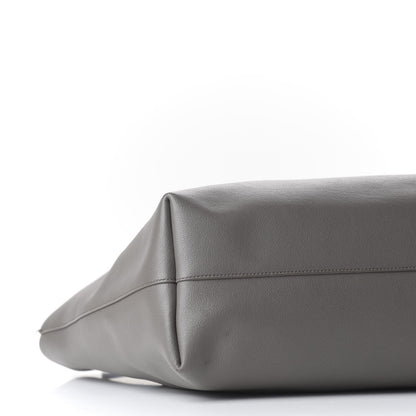 Saint Laurent Calfskin Large Shopping Tote Fog 5 of 11