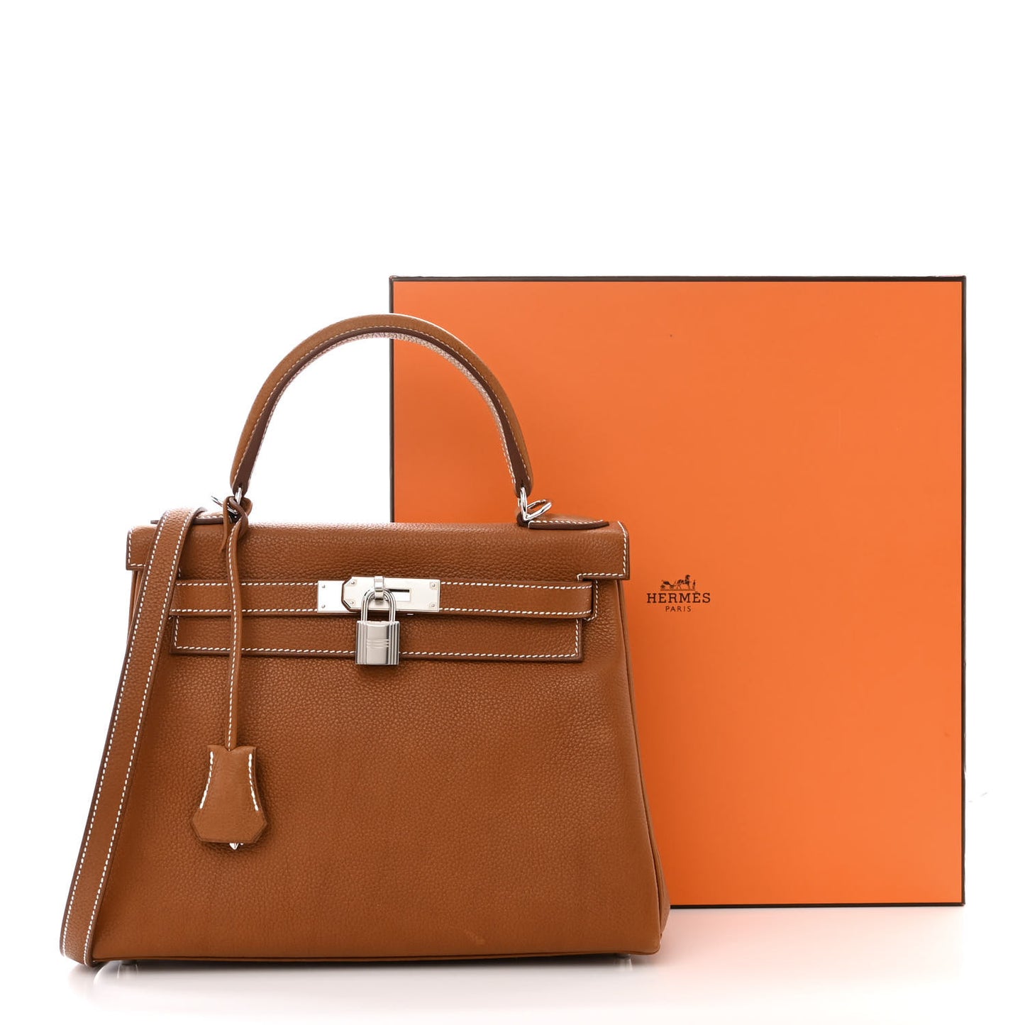 Barenia Faubourg Kelly Retourne 28 Fauve