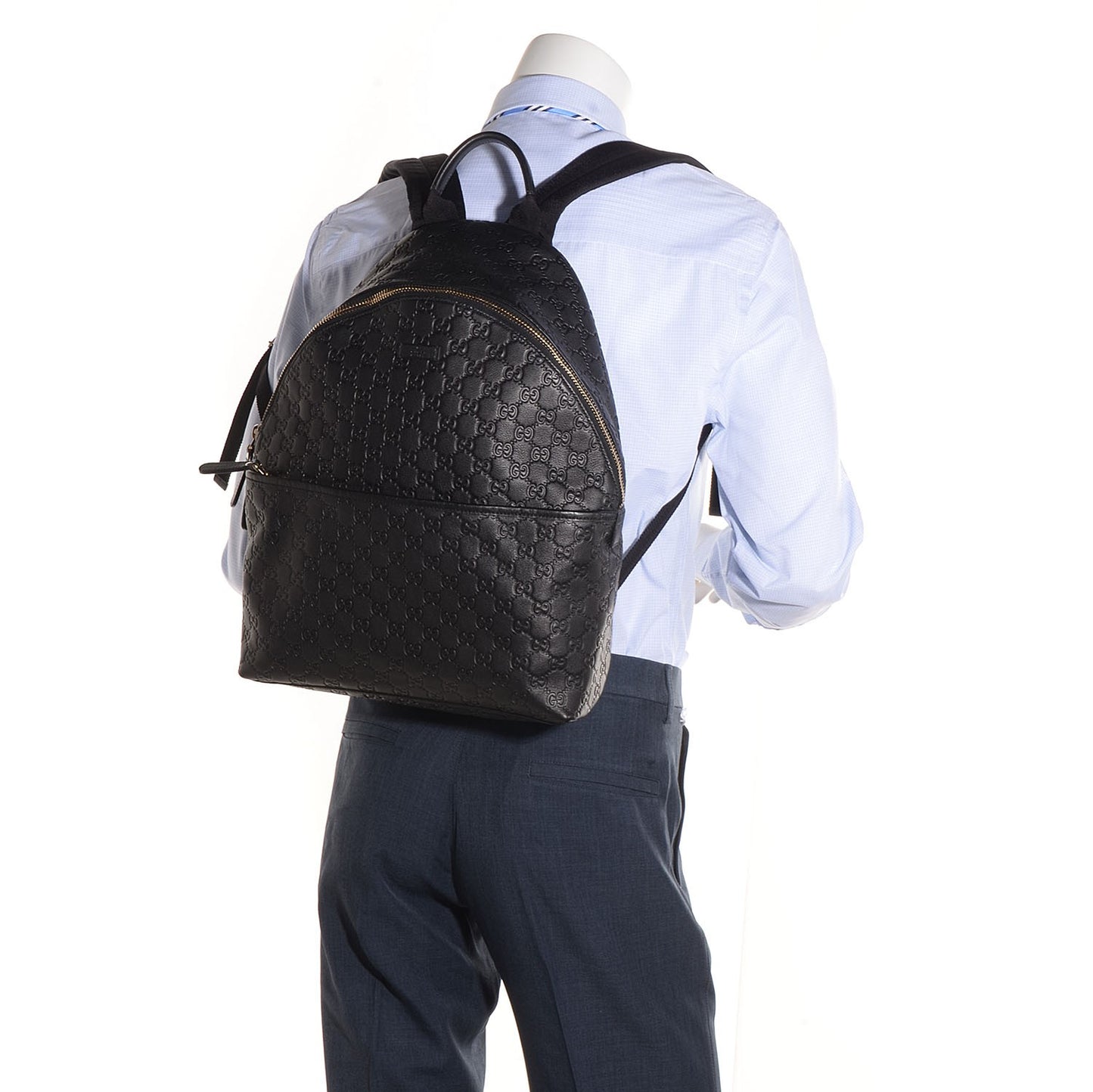 Guccissima Medium Classic Backpack Black