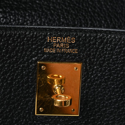 Hermes Fjord Kelly Retourne 35 Black 6 of 10