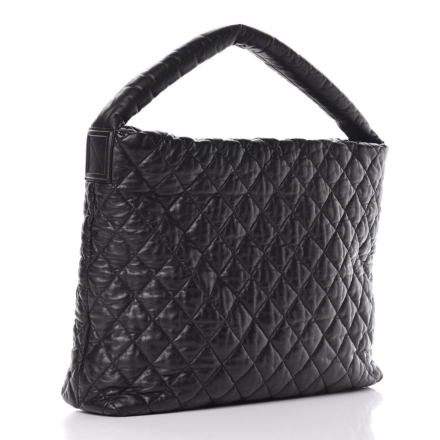 Chanel Lambskin Quilted Coco Cocoon Hobo Black 3 of 15