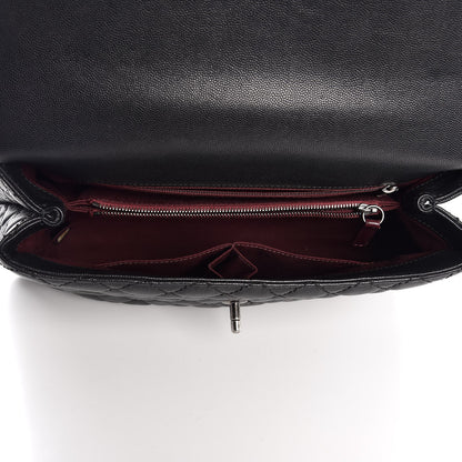 Chanel Caviar Quilted Medium Coco Handle Flap Black 5 of 7