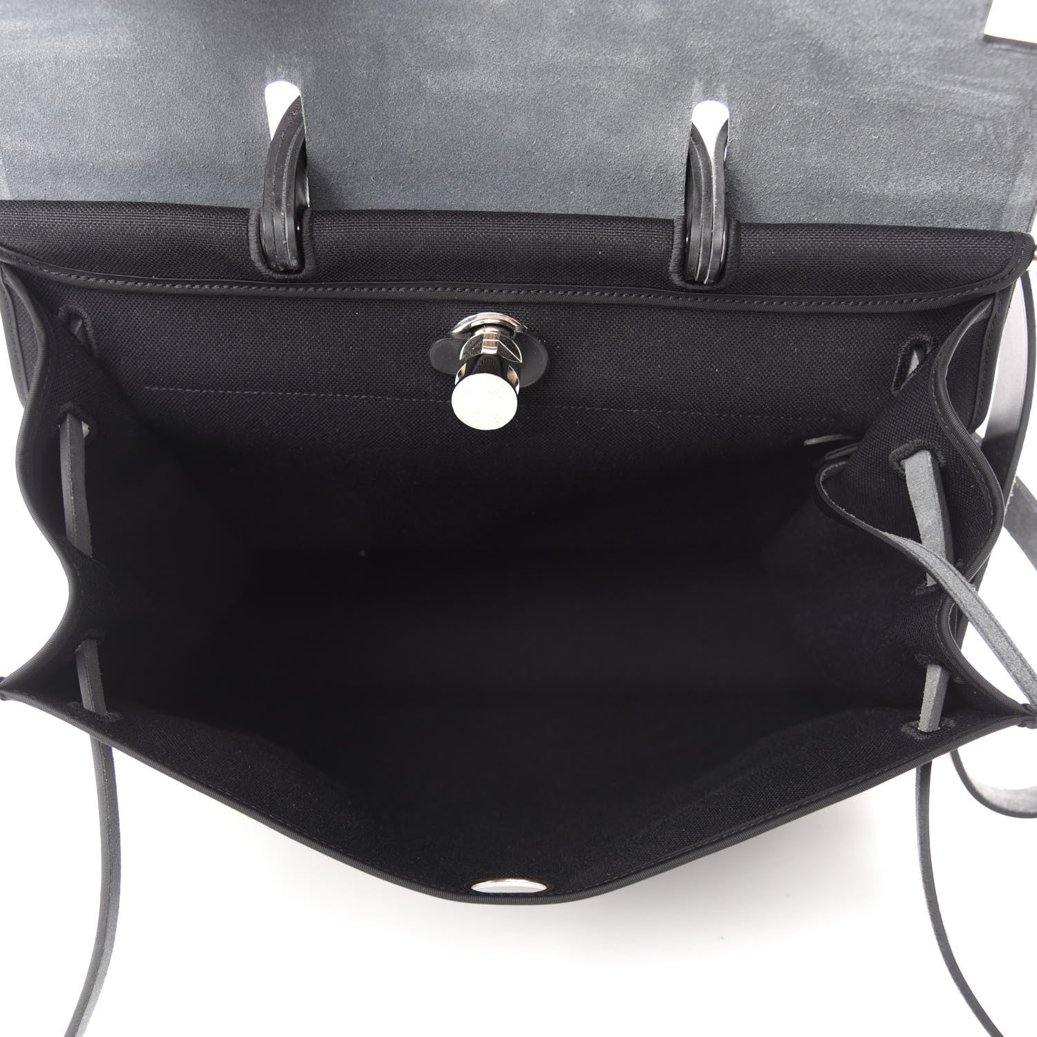 Hermes Toile Vache Hunter Herbag Zip 39 MM Black 5 of 9