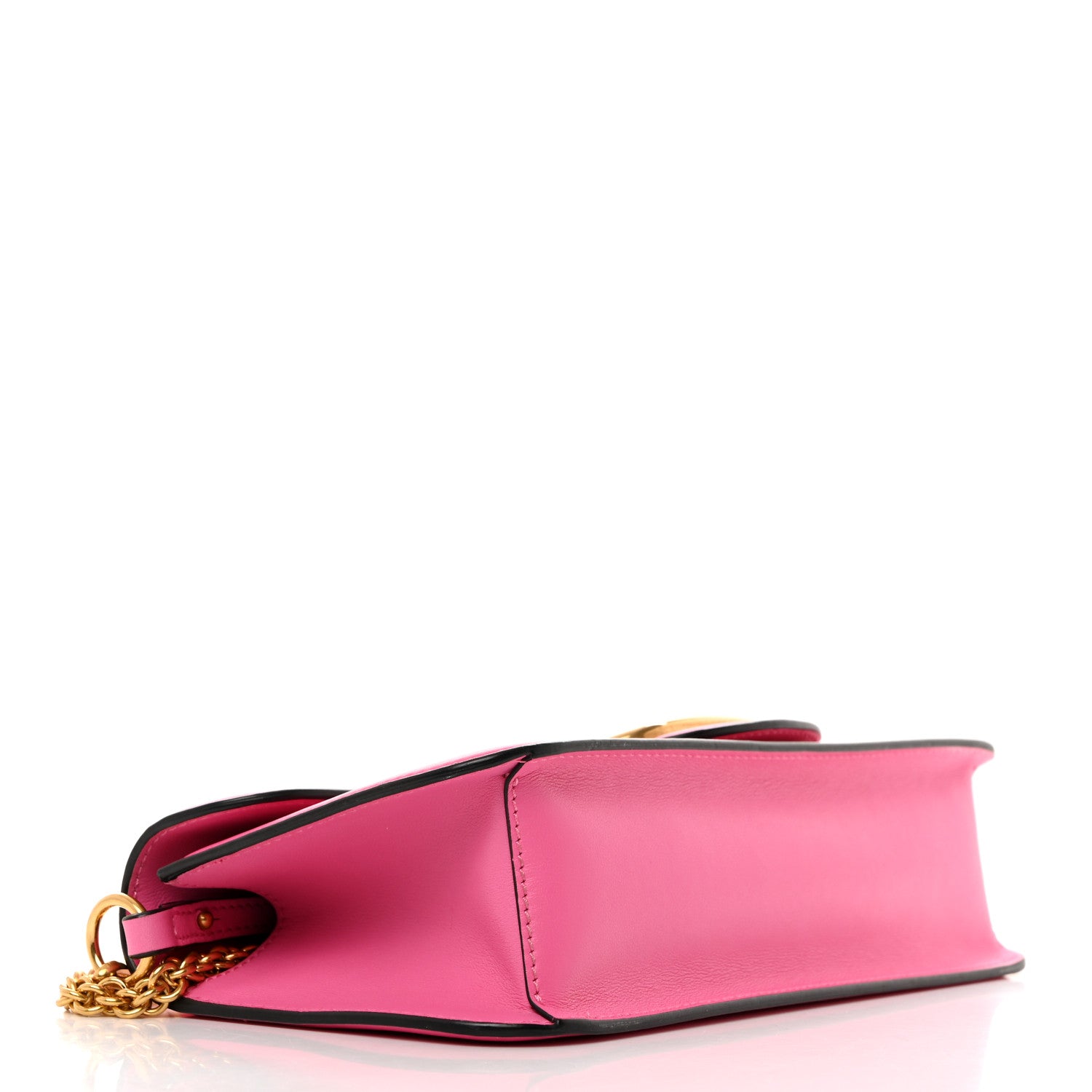 Valentino Garavani Calfskin Vlogo Loco Shoulder Bag Feminine Pink 4 of 12