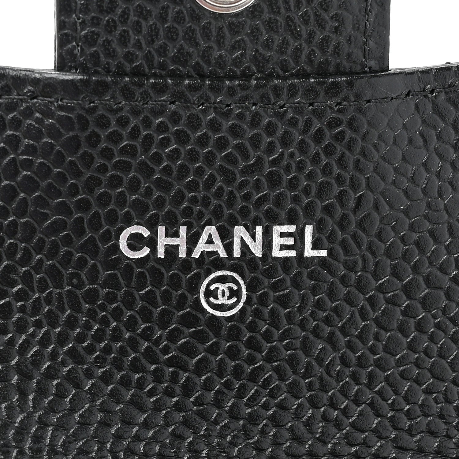 Chanel Caviar Quilted Flap Card Holder Wallet Black 6 of 13
