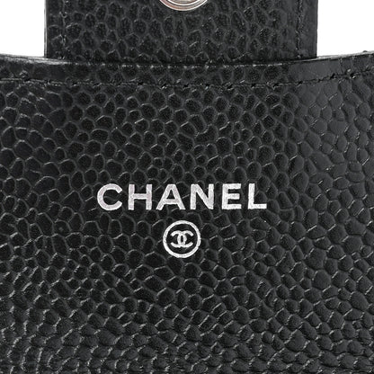 Chanel Caviar Quilted Flap Card Holder Wallet Black 6 of 13