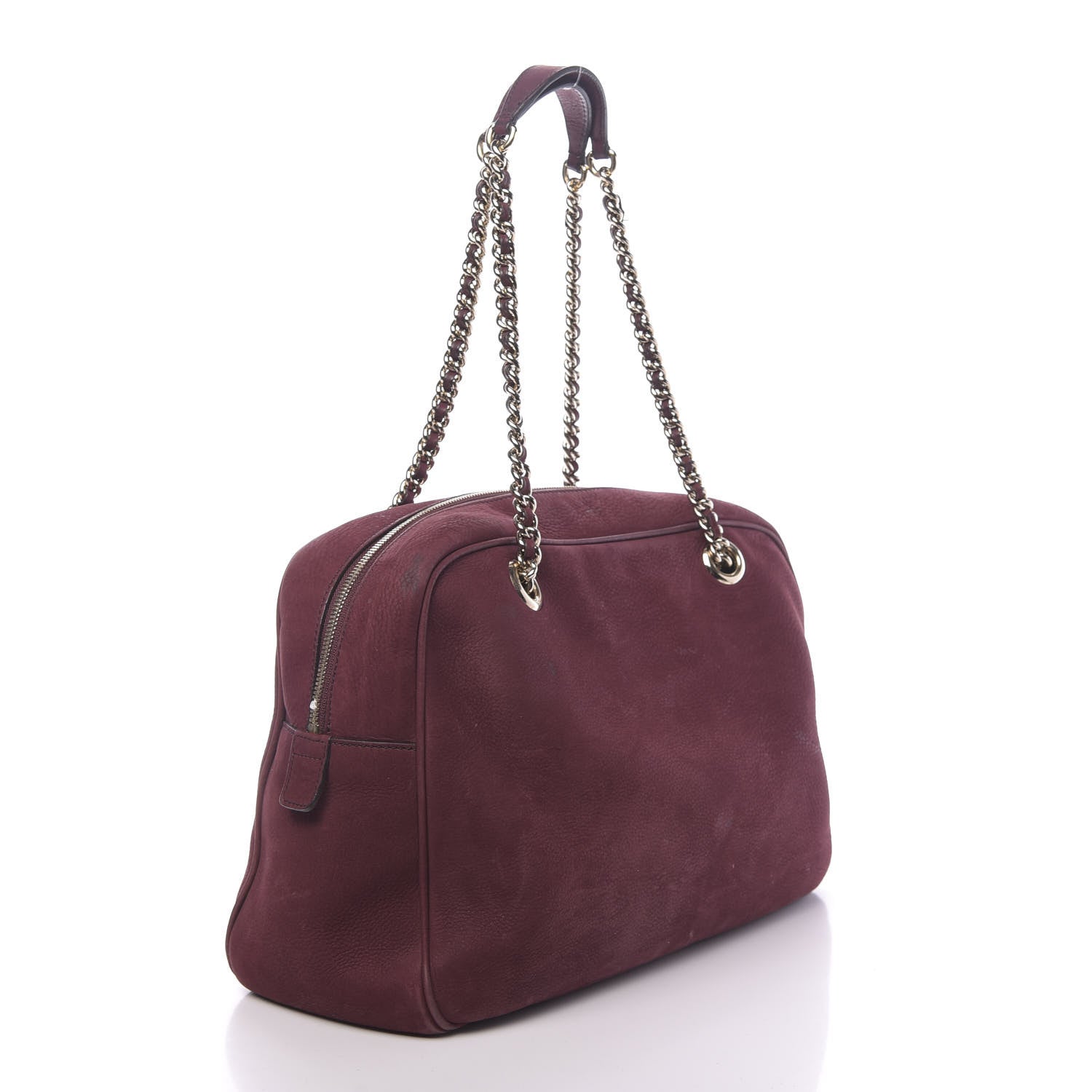 Gucci Vitello Range Medium Soho Bowler Burgundy 3 of 36