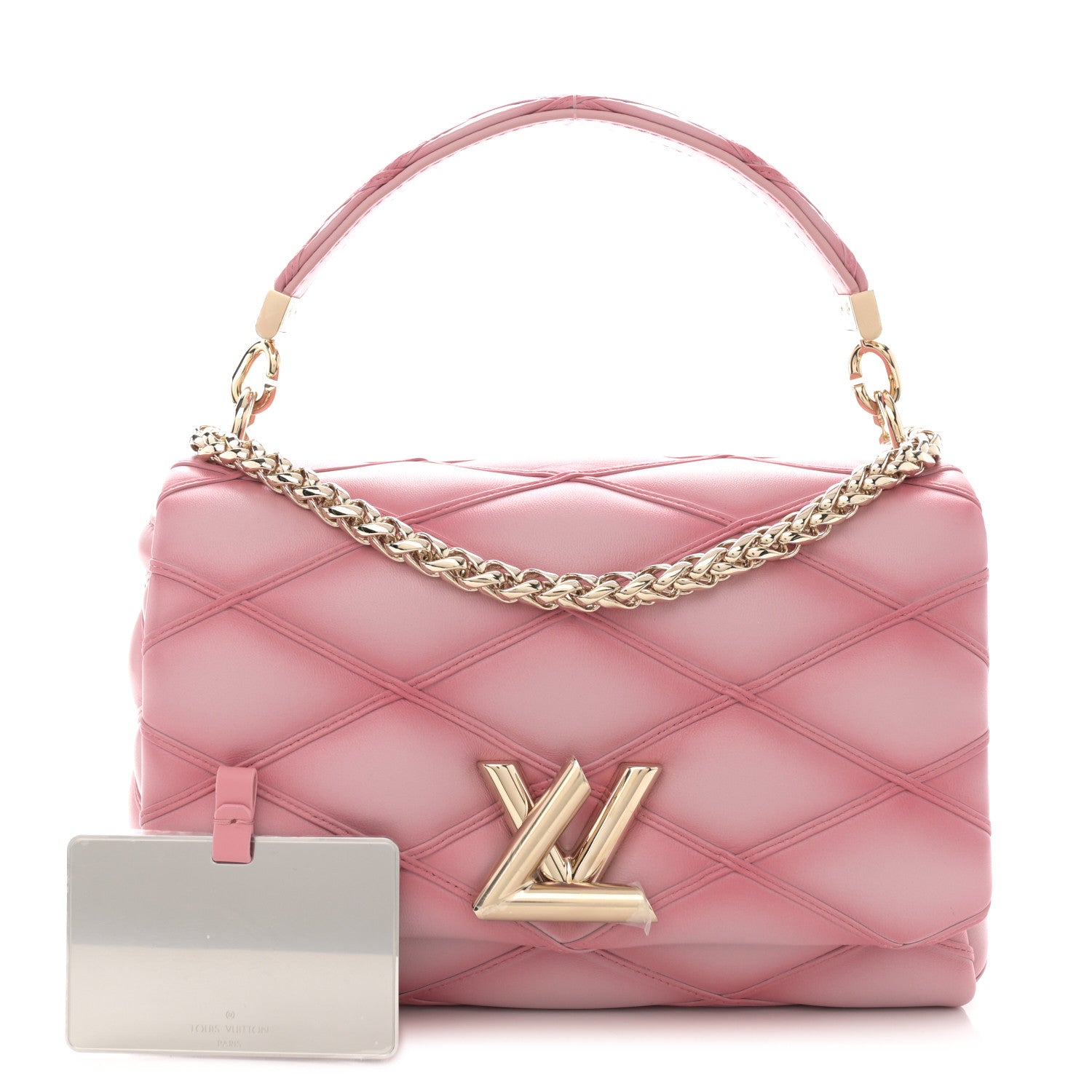 Louis Vuitton Lambskin Malletage Top Handle GO-14 MM Rosabella 1 of 10