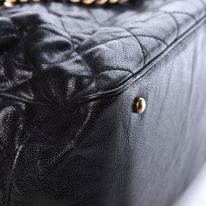 Chanel Crumpled Grained Calfskin Shiva Bowler Black 13 of 14