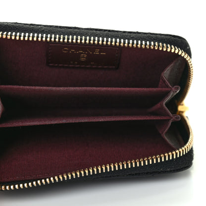 Chanel Caviar Quilted Zip Coin Purse Black 5 of 7