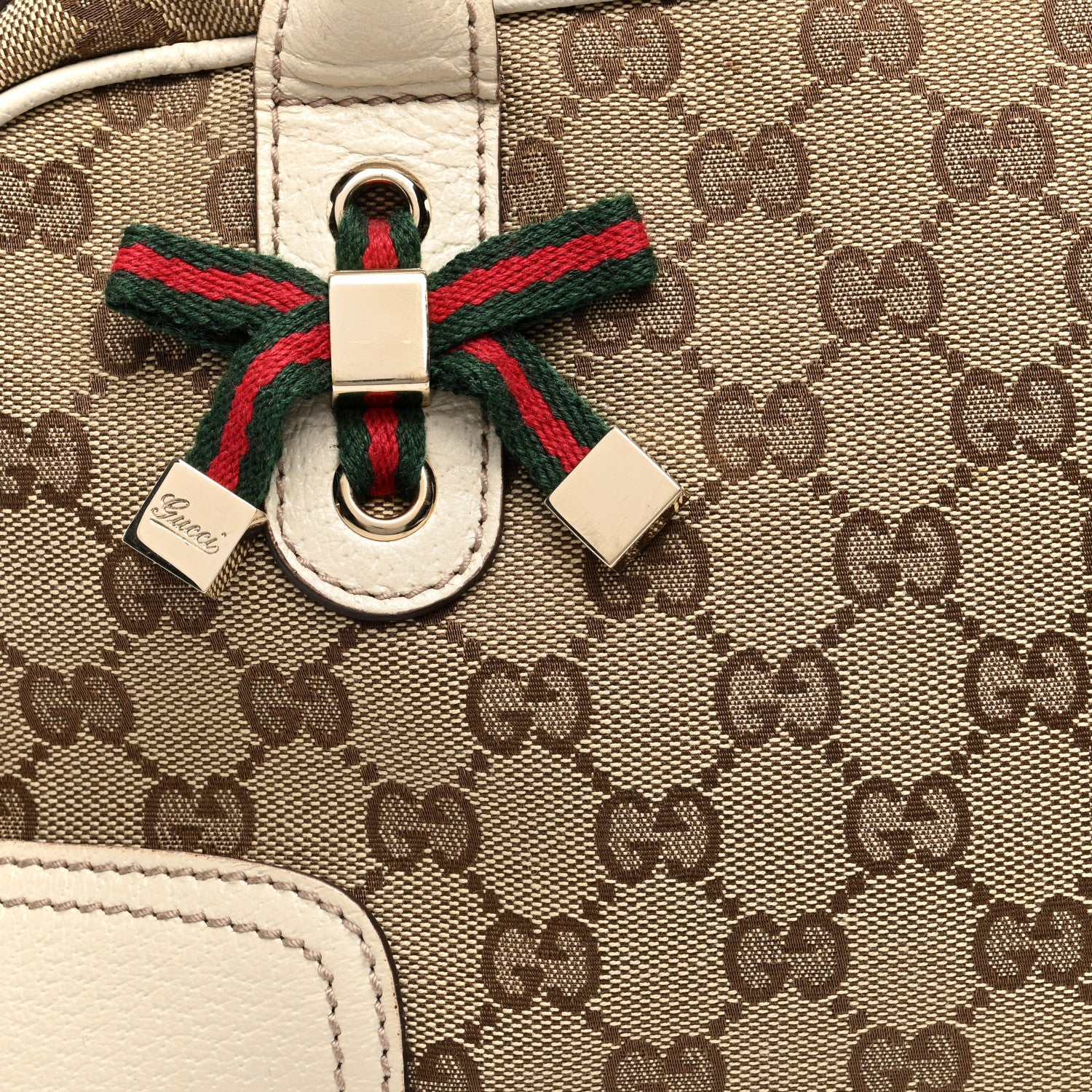 Gucci Monogram Small Princy Satchel Off White 9 of 11