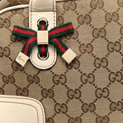Gucci Monogram Small Princy Satchel Off White 9 of 11