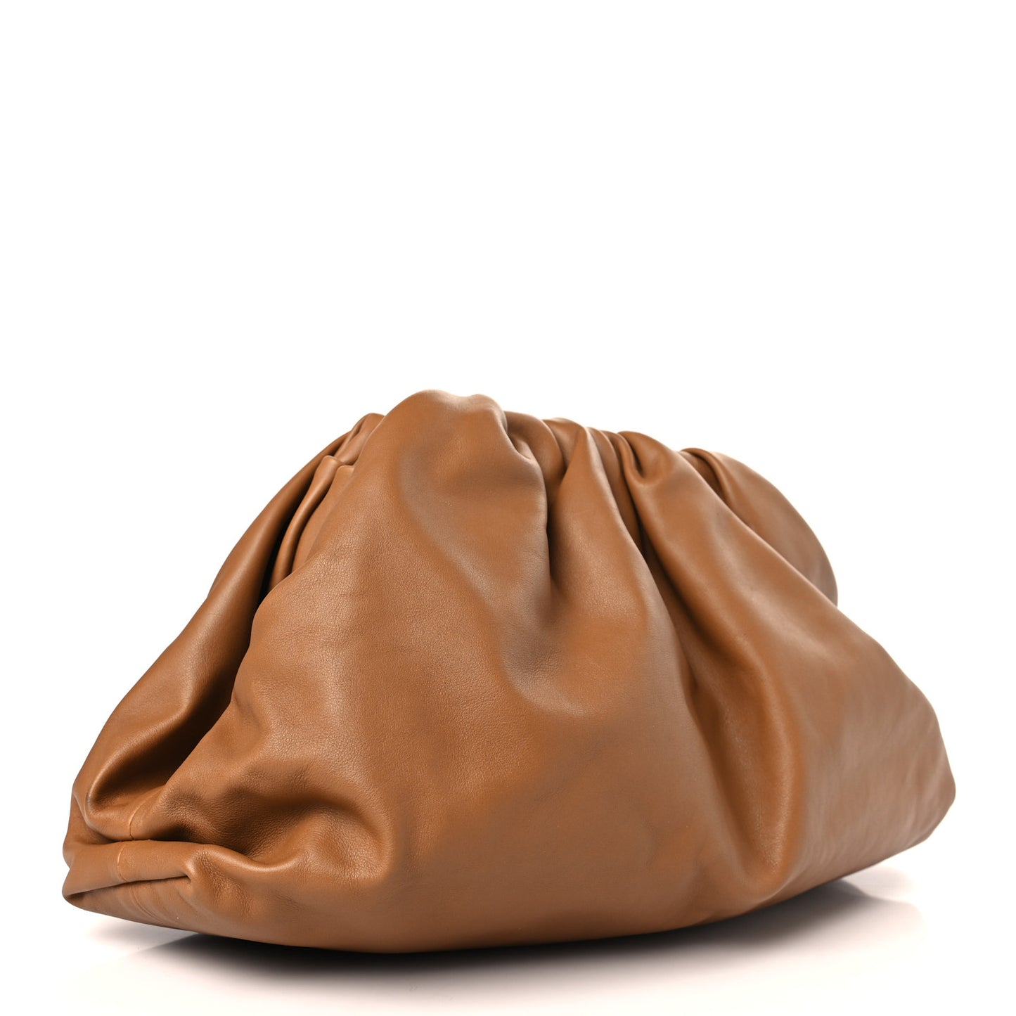 Smooth Butter Calf The Pouch Oversized Clutch Cammello