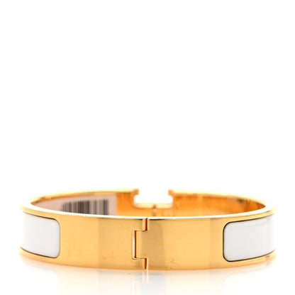 Hermes Enamel Narrow Clic Clac H Bracelet PM White 3 of 6