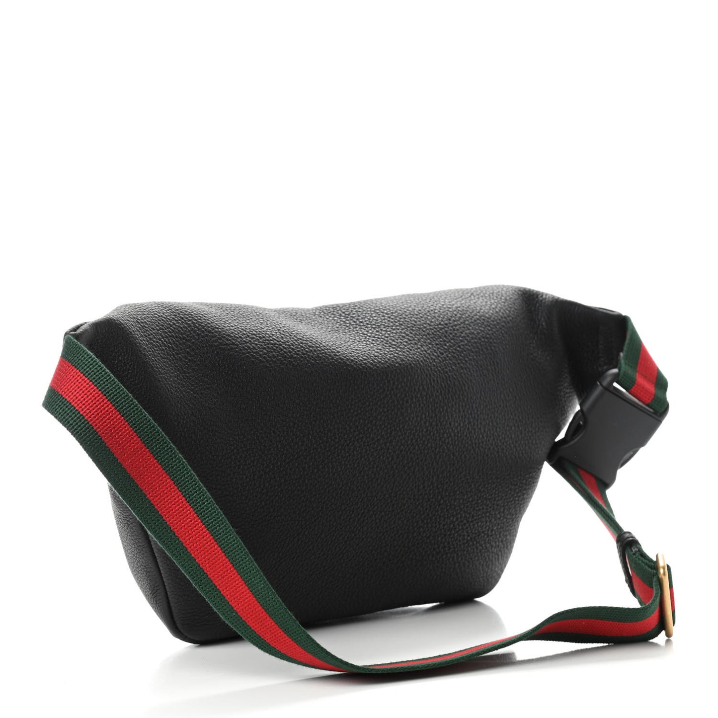 Grained Calfskin Logo Belt Bag Black