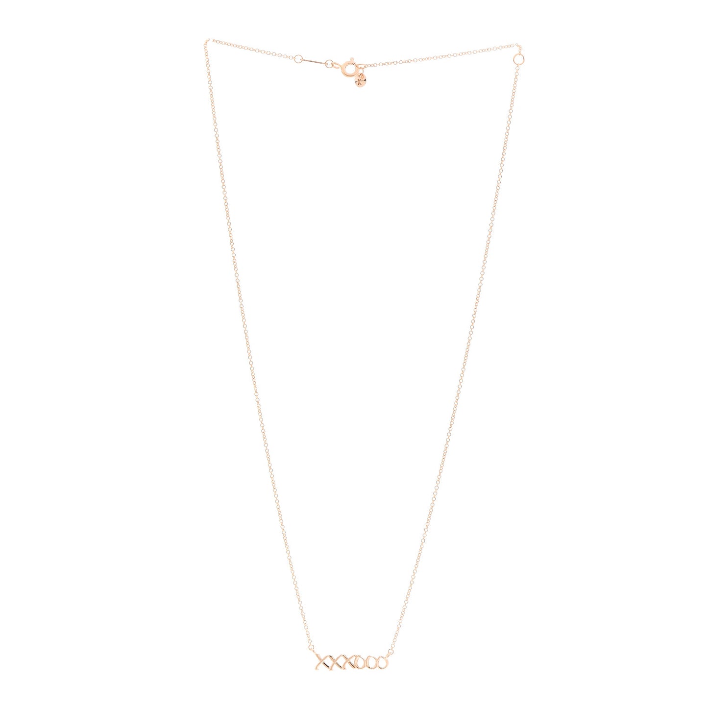 18K Rose Gold Paloma's Graffiti Love and Kisses Pendant Necklace