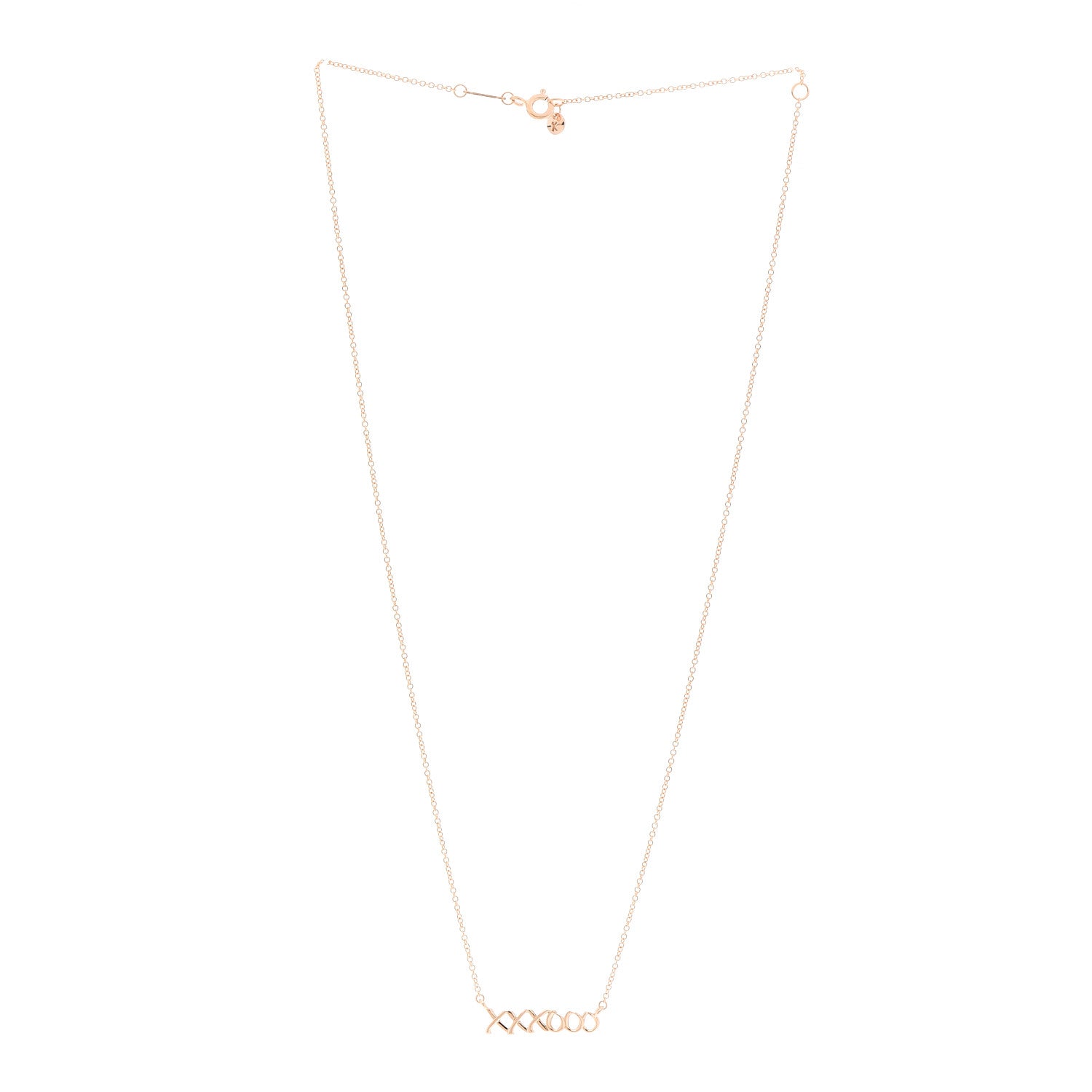 Tiffany 18K Rose Gold Paloma's Graffiti Love and Kisses Pendant Necklace 3 of 6
