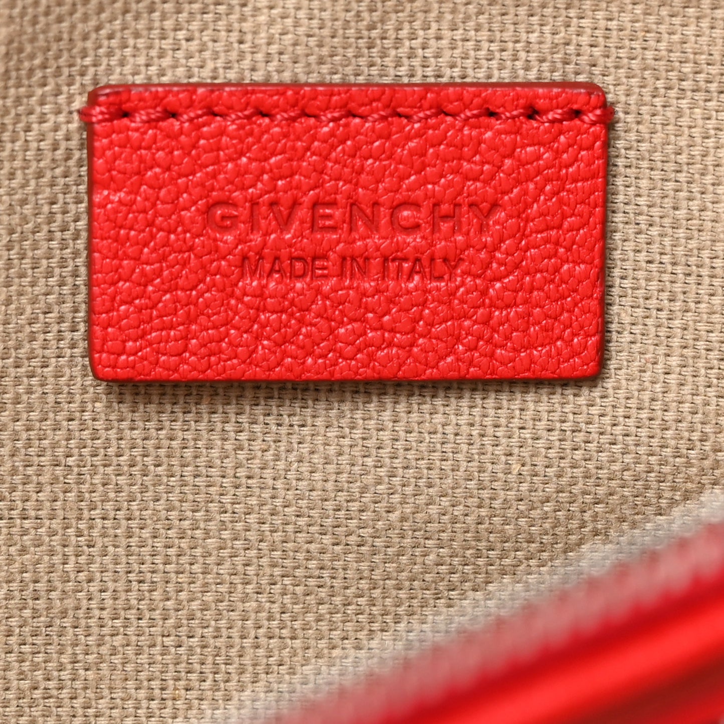 Sugar Goatskin Large Antigona Pouch Red