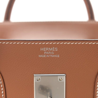 Hermes Togo Todoo Feutre HAC Birkin 50 Gris Clair Bleu Nuit Ficelle Gold 5 of 9
