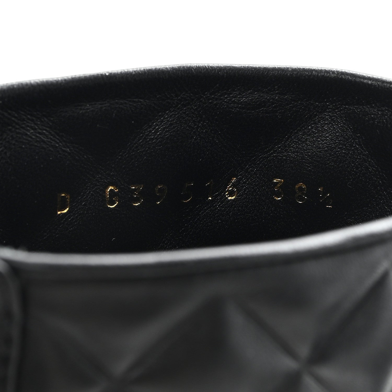 Chanel Shiny Calfskin Quilted Lace Up Combat Boots 38.5 Black 9 of 11