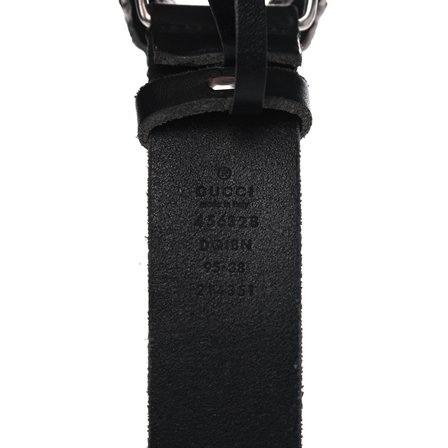 Gucci Calfskin Braided Dionysus Belt 95 38 Black 7 of 7