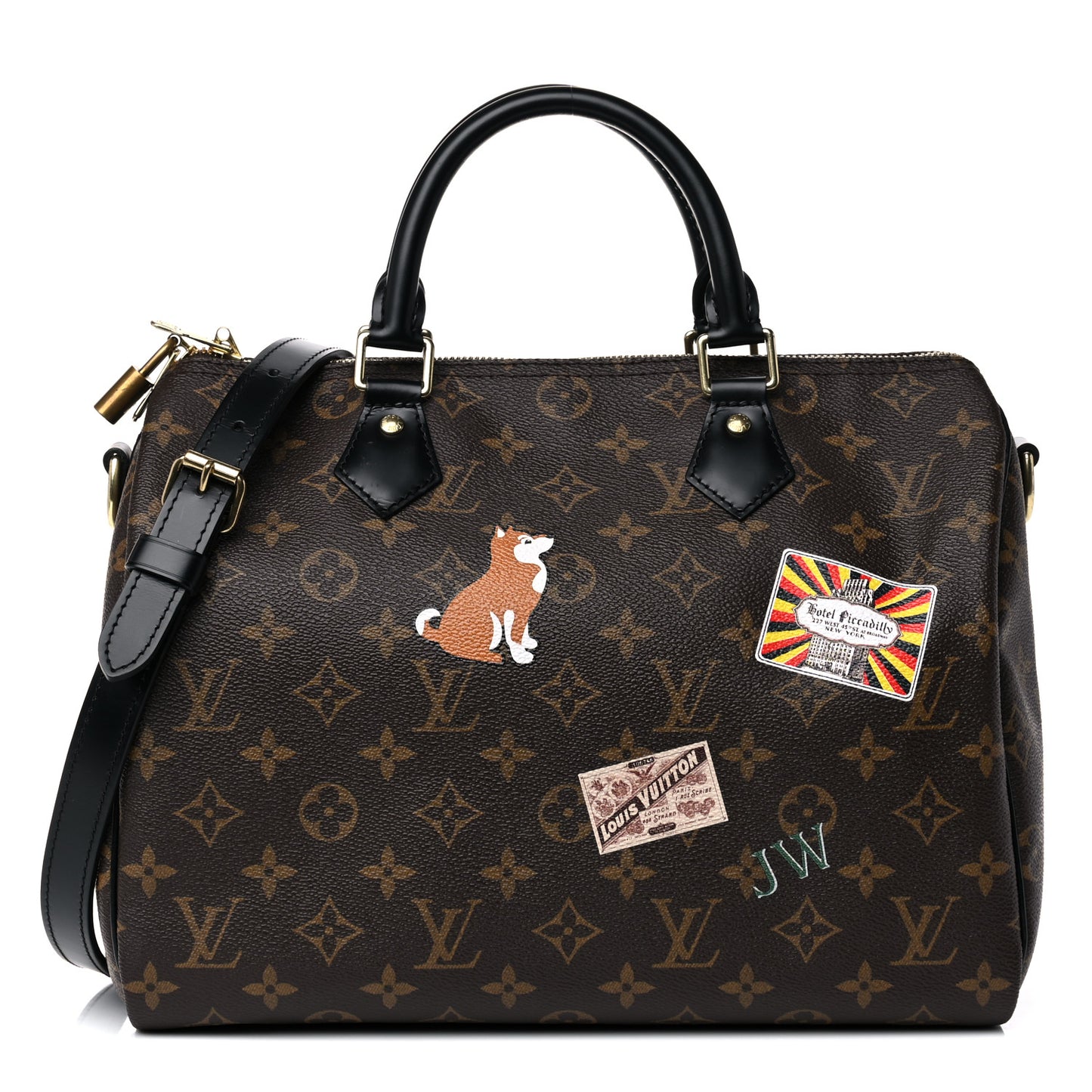 Monogram My World Tour Speedy Bandouliere 30 Black