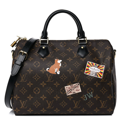 Louis Vuitton Monogram My World Tour Speedy Bandouliere 30 Black 1 of 19