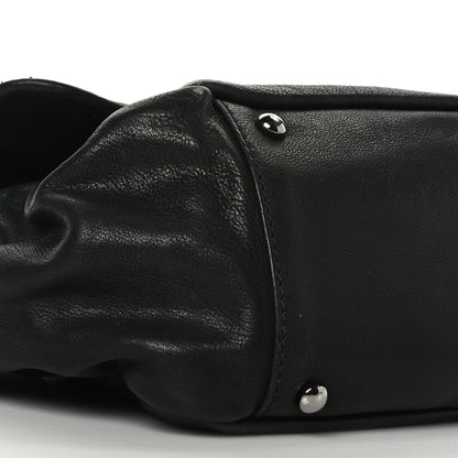Chanel Calfskin Diamond Stitch Accordion Flap Black 8 of 10