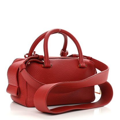 Delvaux Grained Calfskin Mini Cool Box Satchel Scarlet Red 3 of 9