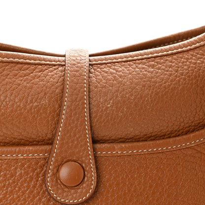 Hermes Taurillon Clemence Evelyne II PM Gold 12 of 13