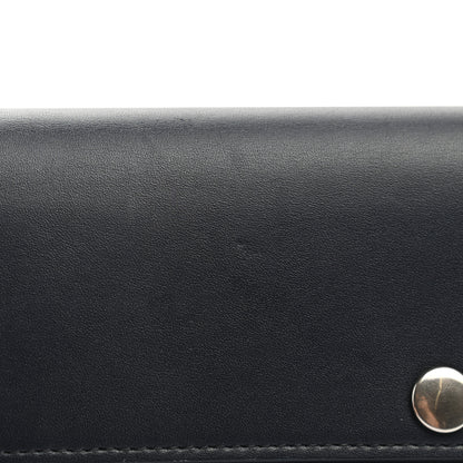 Celine Smooth Calfskin Piping Large Flap Multifunction Wallet Navy Blue 10 of 10