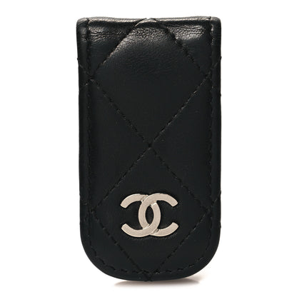 Chanel Lambskin Quilted Money Clip Black 1 of 9