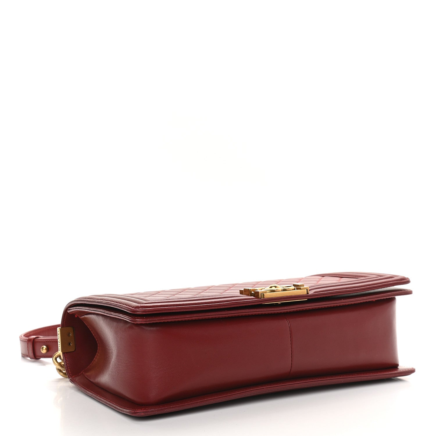 Chanel Lambskin Quilted New Medium Boy Flap Dark Red 4 of 9