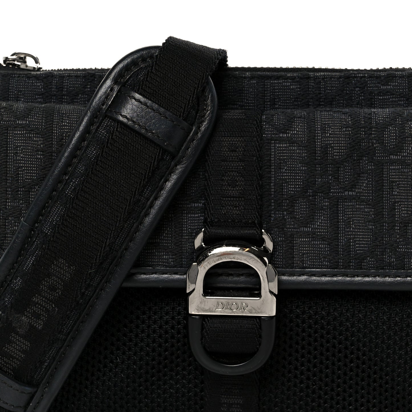 Oblique Jacquard Dior 8 Bag With Strap Black Multicolor
