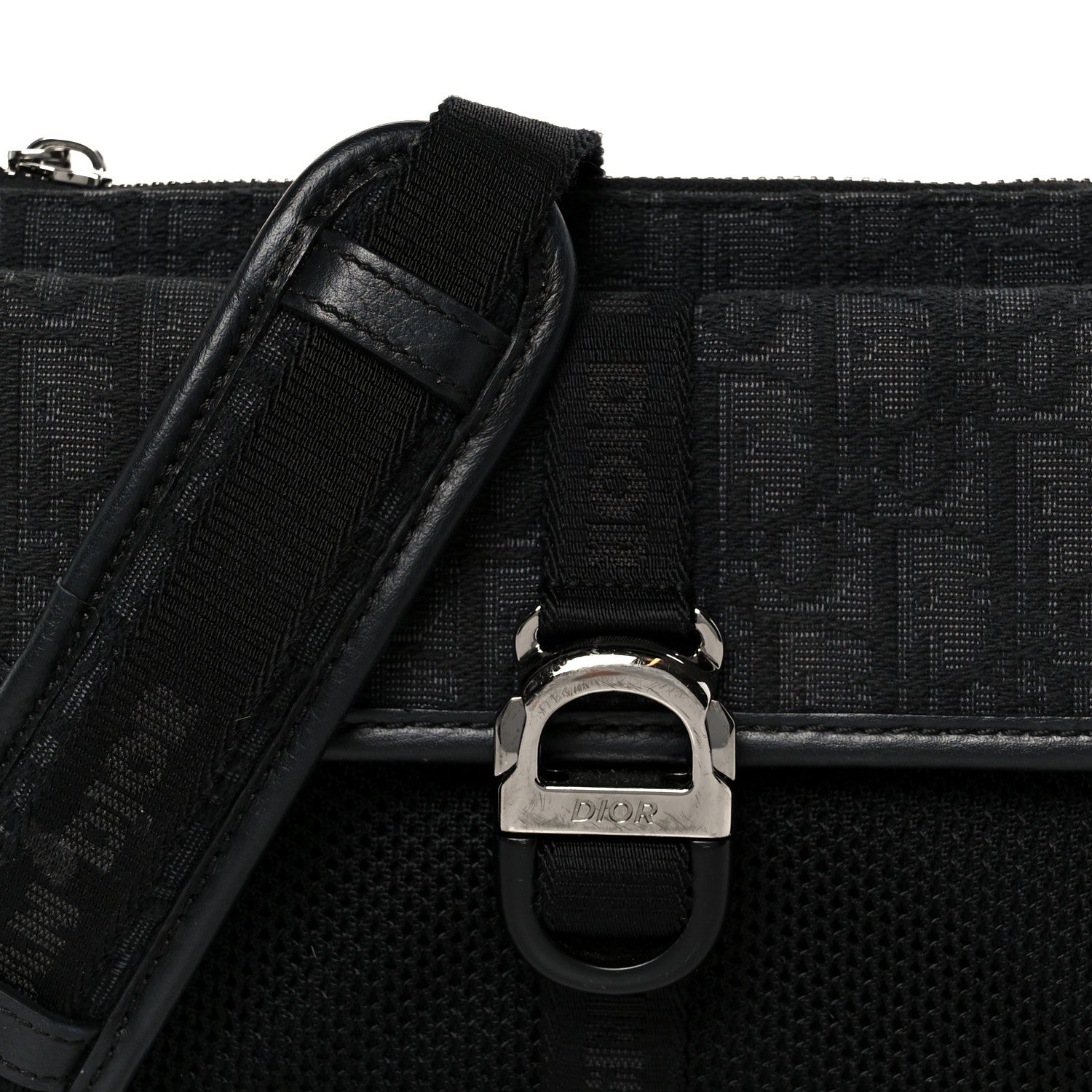Christian Dior Oblique Jacquard Dior 8 Bag With Strap Black Multicolor 8 of 10