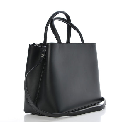 Fendi Vitello Baltico Dolce Studded Petite 2Jours Tote Black Multicolor 3 of 7