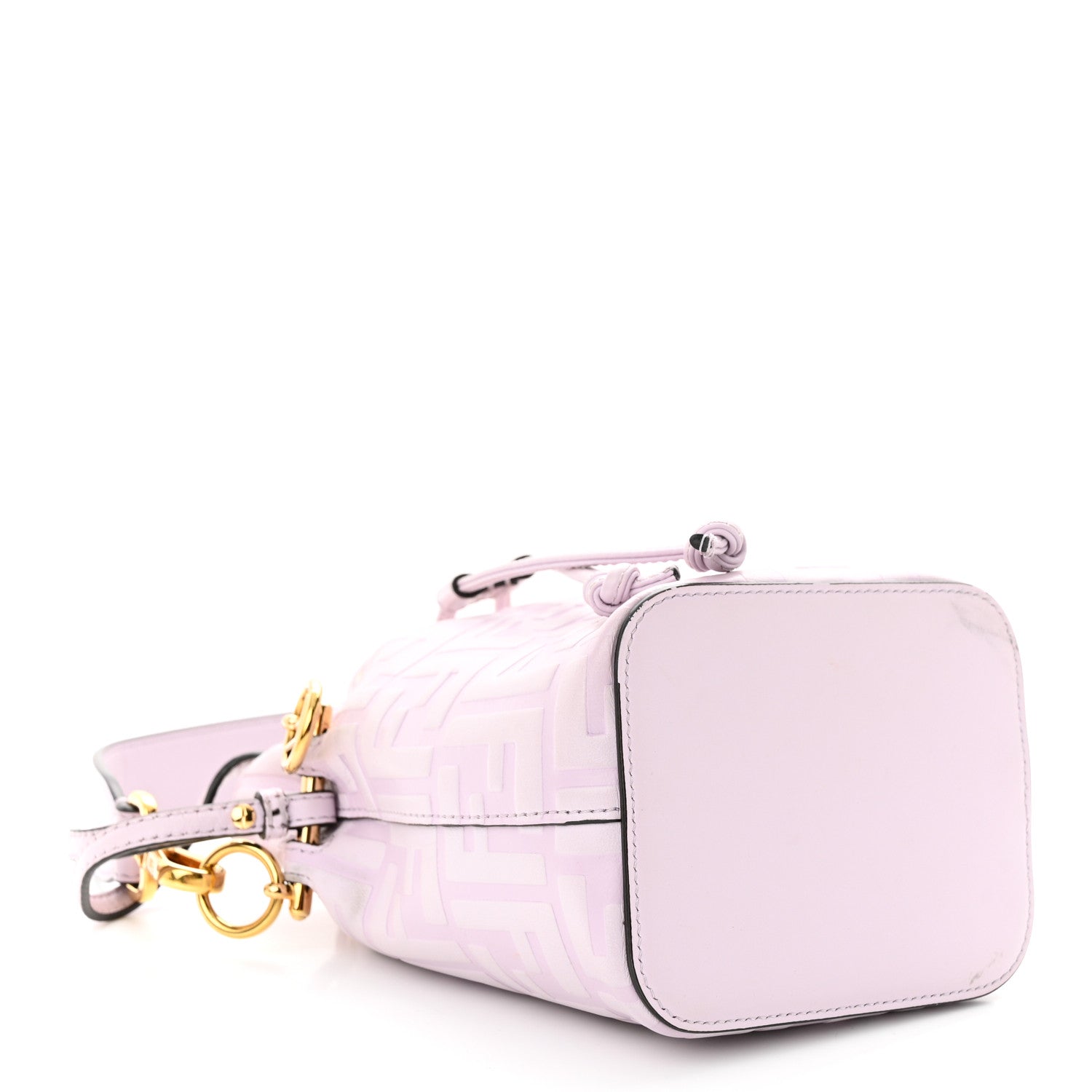 Fendi Vitello Termosport F is Fendi FF 1974 Embossed Mini Mon Tresor Bucket Bag Anemone 4 of 11