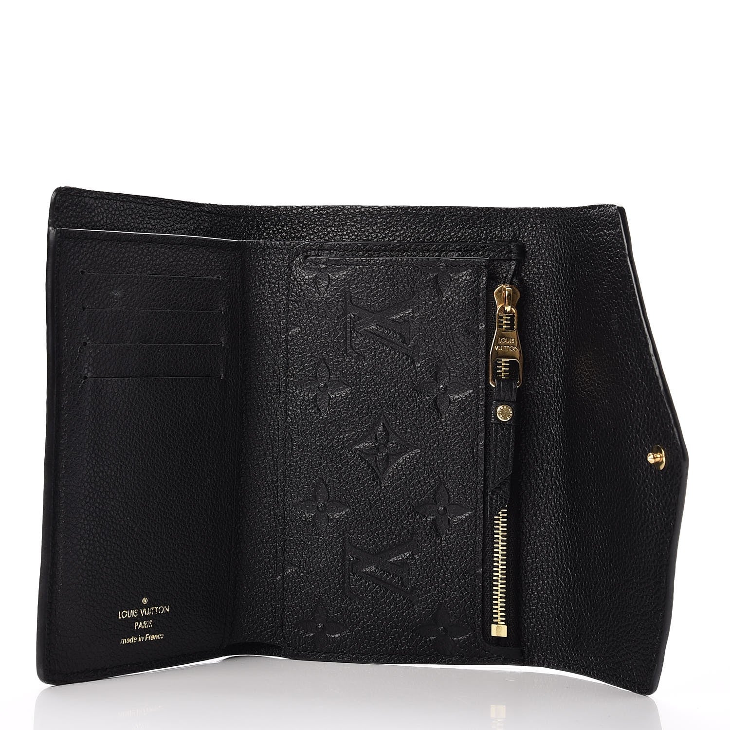 Louis Vuitton Empreinte Compact Curieuse Wallet Black 5 of 7