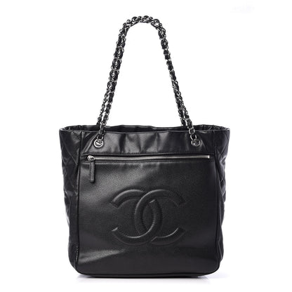Chanel Soft Caviar Large Timeless CC Shopping Tote Black 1 of 12