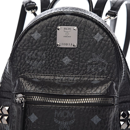 MCM Visetos Side Stud X-Mini Stark Bebe Boo Backpack Black 11 of 11