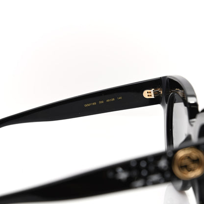 Gucci Acetate Stars Cat Eye Sunglasses GG0116S Black 6 of 8