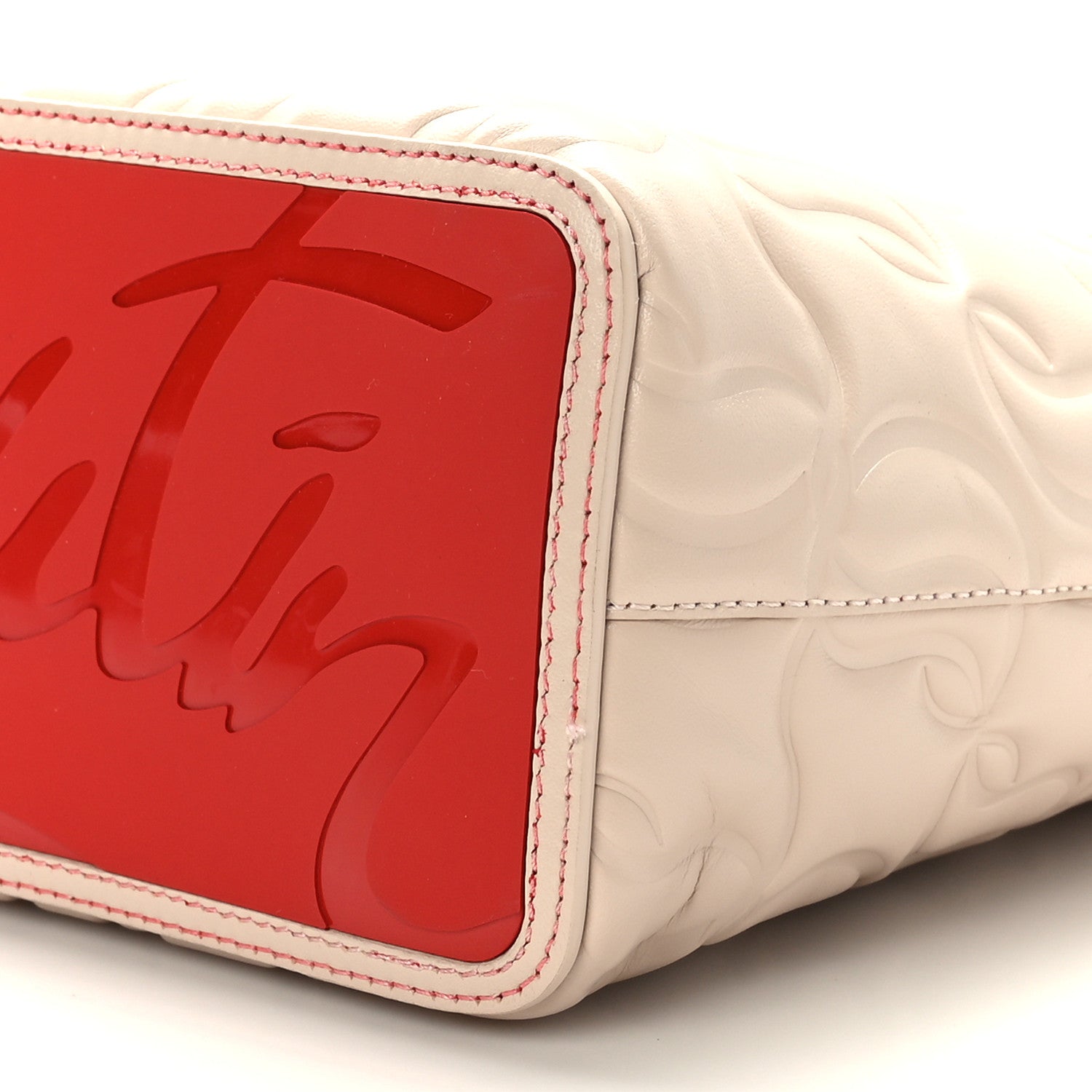 Christian Louboutin Nappa Embossed East West Cabata Tote Leche 10 of 10