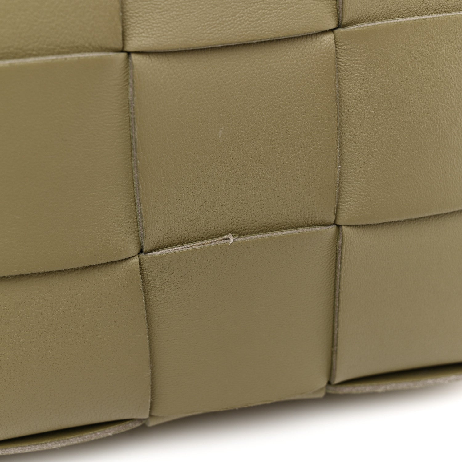 Bottega Veneta Lambskin Maxi Intrecciato Cassette Crossbody Bag Travertine 14 of 14