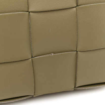 Bottega Veneta Lambskin Maxi Intrecciato Cassette Crossbody Bag Travertine 14 of 14